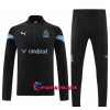 Olympique de Marseille Quarter Zip Training Huppari 2022-23 Musta - Miesten
